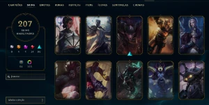 [Lol Conta Colecionador] Alistar Negro, Corki Ufo, All Pax - League of Legends