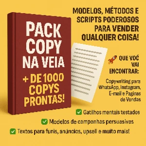 📚 Copy Na Veia - Mais De 1000 Copys Prontas! - eBooks