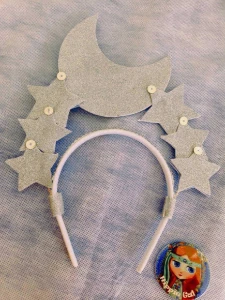 Tiara Lua e Estrelas Carnaval - Artesanato e Personalizados