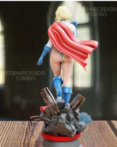 Power Girl 3D - Arquivo .Stl Para Impressão 3D - Outros