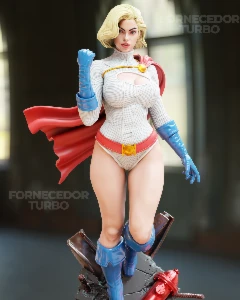 Power Girl 3D - Arquivo .Stl Para Impressão 3D - Outros