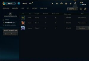 Conta Platina 1 com 27 Champs e 2 Skins + 2 Fragmentos - League of Legends LOL