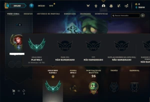 Conta Platina 1 com 27 Champs e 2 Skins + 2 Fragmentos - League of Legends LOL