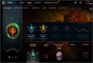 Conta Platina 3 SoloQ - Gold 1 Flex - League of Legends LOL