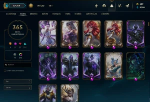 Conta LoL, Platina, Com 9 Skins Vitoriosa  Preço Negociável - League of Legends