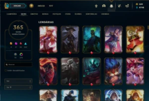 Conta LoL, Platina, Com 9 Skins Vitoriosa  Preço Negociável - League of Legends