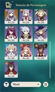 conta genshin Impact AR50 Ayaka, Xiao (2 Harpas Celestial)