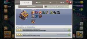 CV14 TH14 BEM UPADO SEMI FULL 6 CONSTRUTOR + 15 SKINS - Clash of Clans