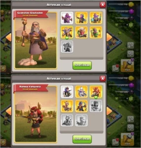 CV14 TH14 BEM UPADO SEMI FULL 6 CONSTRUTOR + 15 SKINS - Clash of Clans
