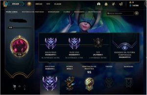 EX Challenger, atualmente D1 em ambas filas. - League of Legends LOL