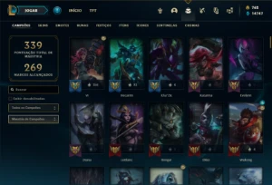 Conta ouro 2 com 140 Champs e 125 Skins ( MAIN JG ) - League of Legends LOL