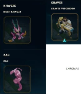 Conta Platina 4, 104 skins, 125 Campeoes - League of Legends LOL
