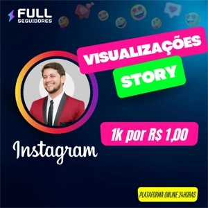 1K Visualizações Storys 🎥🔥🔥🔥 - Redes Sociais