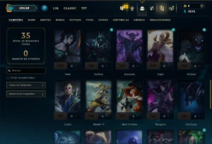 Esmeralda 4 com 45 Champs e 41 Skins - League of Legends LOL