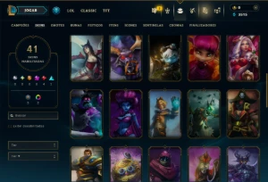 Esmeralda 4 com 45 Champs e 41 Skins - League of Legends LOL