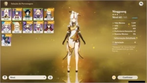 Conta com Venti, Jean e Outros, AR 34, 3000+ Gems - Genshin Impact