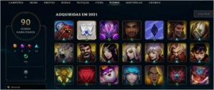Conta mestre - League of Legends LOL