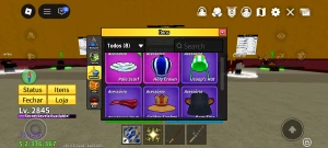 🔥 Conta Blox Fruits Lvl 2845 | Yeti + Control + Gas 🔥 - Roblox