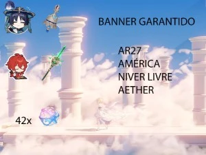 AR27-Scaramouche +Tulay+Diluc+Jade+42 tiros BANNER GARANTIDO - Genshin Impact
