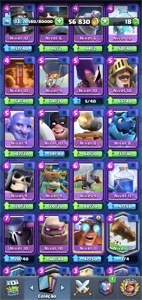 CONTA CLASH ROYALE NV 13 ARENA LENDARIA