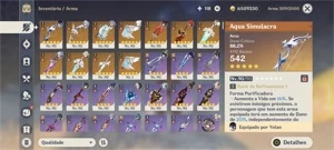 AR59 vários t5*✨ - Genshin Impact