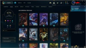 V> acc do lol de 2013, todos campeões, varias skins - League of Legends