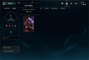 Conta ouro 4 com 23 Champs e 1 Skin + 9 Espolios - League of Legends LOL