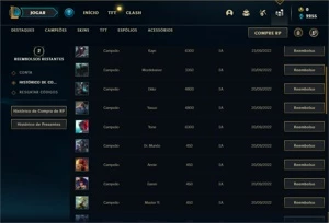 Conta ouro 4 com 23 Champs e 1 Skin + 9 Espolios - League of Legends LOL