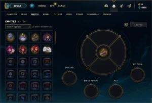 Conta ouro 4 com 23 Champs e 1 Skin + 9 Espolios - League of Legends LOL
