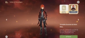 AR60 vários 5 estrelas, com skin do Diluc. - Genshin Impact
