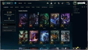 Smurf criada em 2014 ( 4 Skins Vitoriosas) - League of Legends LOL