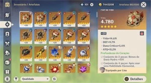 CONTA GENSHIN IMPACT VENTI+GANYU+CHILDE+KLEE+YAE MIKO+NILOU