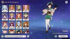 CONTA GENSHIN IMPACT VENTI+GANYU+CHILDE+KLEE+YAE MIKO+NILOU