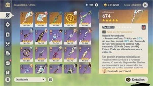 CONTA GENSHIN IMPACT VENTI+GANYU+CHILDE+KLEE+YAE MIKO+NILOU