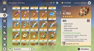 CONTA GENSHIN IMPACT VENTI+GANYU+CHILDE+KLEE+YAE MIKO+NILOU