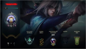Conta League of Legends Platina III - 377 Skins LOL