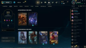 vendo conta lol 22 skins ferro 3 - League of Legends