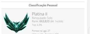 conta plat2 ex challenger s11 - League of Legends LOL