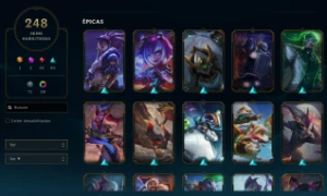 (Conta Lol) Lvl316! 248 Skins, 32 Lendarias, 345 Icones - League of Legends