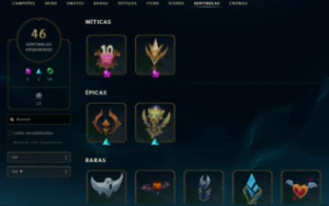 (Conta Lol) Lvl316! 248 Skins, 32 Lendarias, 345 Icones - League of Legends