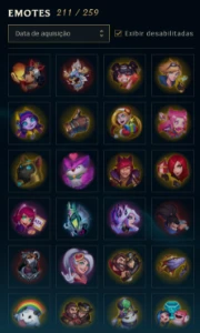 (Conta Lol) Lvl316! 248 Skins, 32 Lendarias, 345 Icones - League of Legends