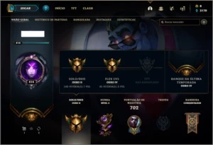 Conta ouro 2 com TODOS os champs e 329 skins - League of Legends LOL