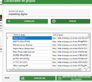 + de 15 K de grupos sobre MKT