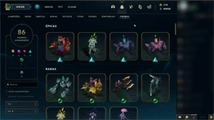 CONTA 337 SKINS + DE 3500R$ - D4 -  GASTOS (TODOS CAMPEÕES) - League of Legends LOL