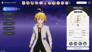 CONTA 7DS Origin - Meliodas C7 + Escanor C5 + Daisy - Seven Deadly Sins