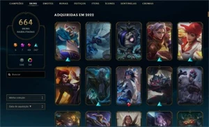 Conta lol 664 skins - League of Legends