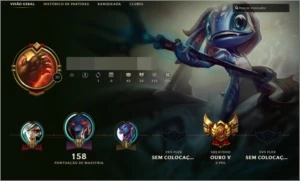 Conta Ouro - Sem Restrição - 4 pag de runas - Varias Skins