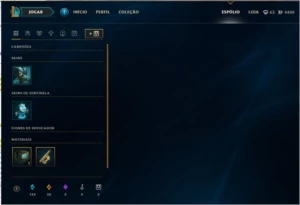 Conta Ouro - Sem Restrição - 4 pag de runas - Varias Skins - League of Legends LOL