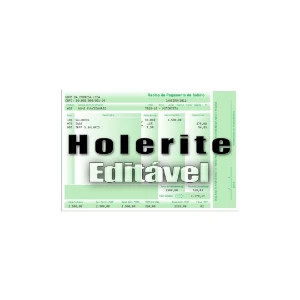 Holerite Contracheque Excel - 100% Editável Envio Imediato - Planilhas e Dashboards