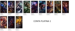 CONTA DIAMANTE 4 E CONTA PLATINA 1|PELO PREÇO DE UMA - League of Legends LOL
